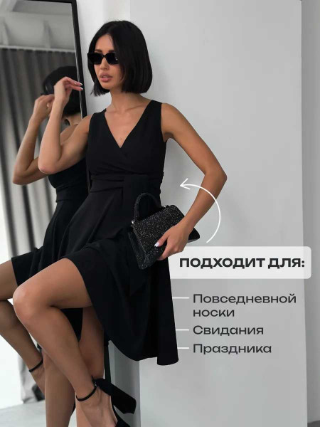 Купить Платье П 706/2 (черный) на Неженке